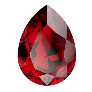 Swarovski 4320 Pear Fancy Stone 4x2.9mm Scarlet +